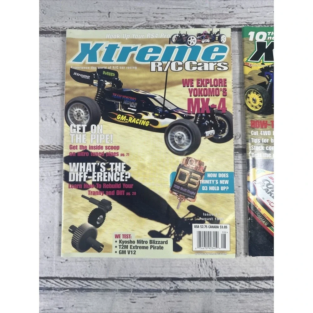 Lot of 2 Xtreme RC Cars Magazines Sept/Oct 1998 +August 1998